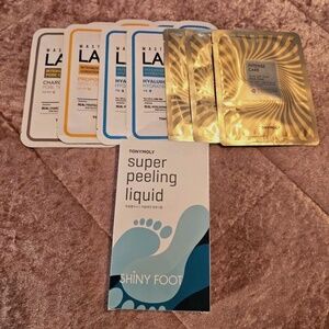 TONYMOLY Master Lab / Intense Care Face Masks (bonus Foot Peel)